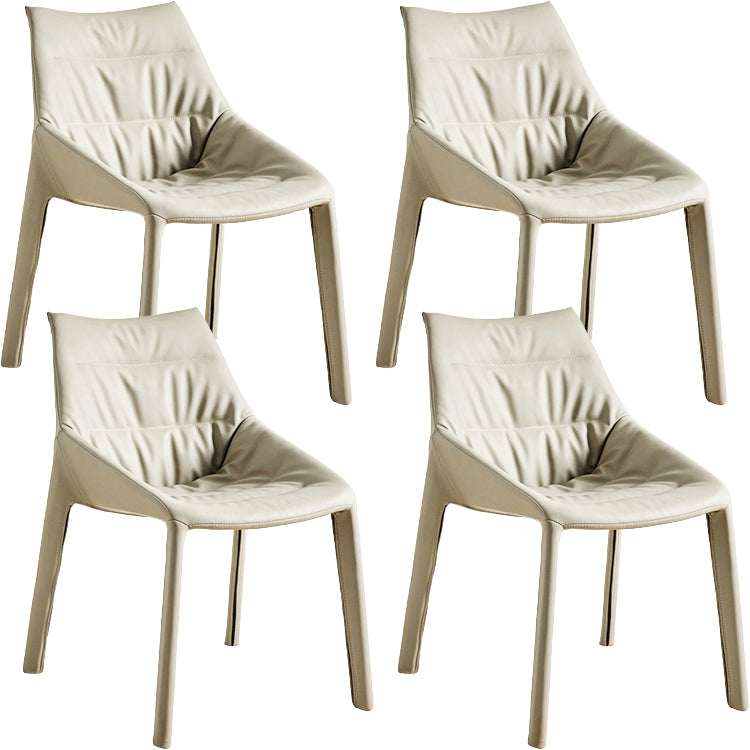 Contemporary Style Faux Leather Parsons Home Dining Side Chair