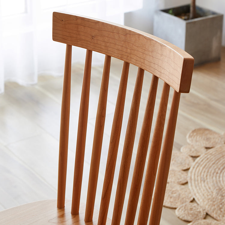 Contemporary Style Slat Back Solid Wood Home Dining Side Chair