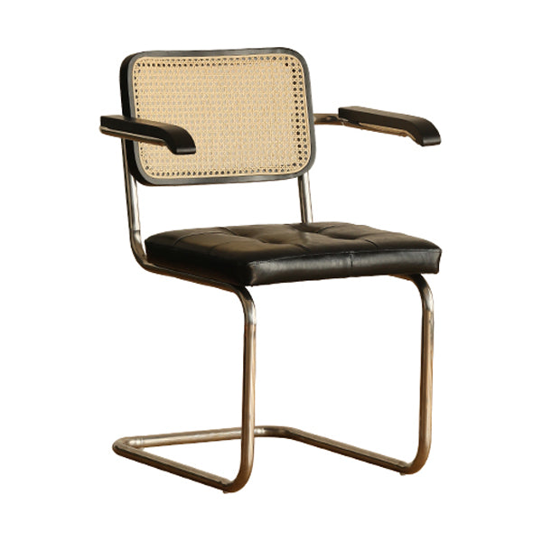 Contemporary Style Open Back Leather Upholstered Home Dining Chairs