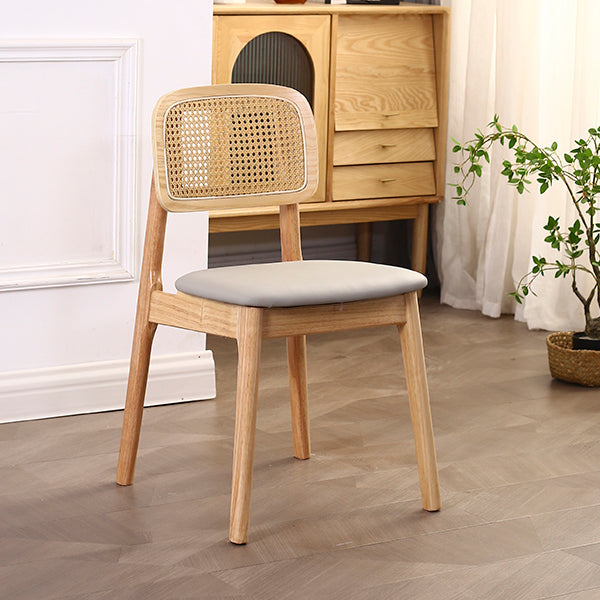 Contemporary Solid Wood Indoor Open Back Armless Dining Chair