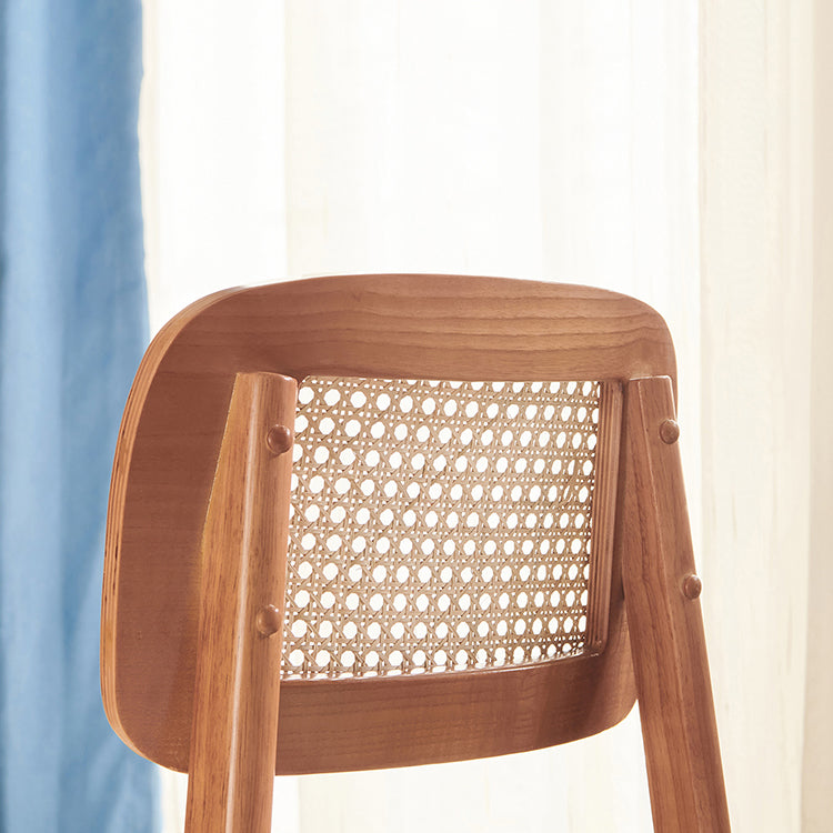 Contemporary Solid Wood Indoor Open Back Armless Dining Chair