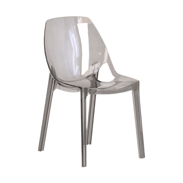 Dining Room Modern Plastic Armless Parsons Dining Side Chair