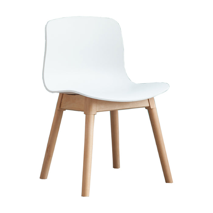 Contemporary Dining Room Wood Parsons Armless Dining Side Chair