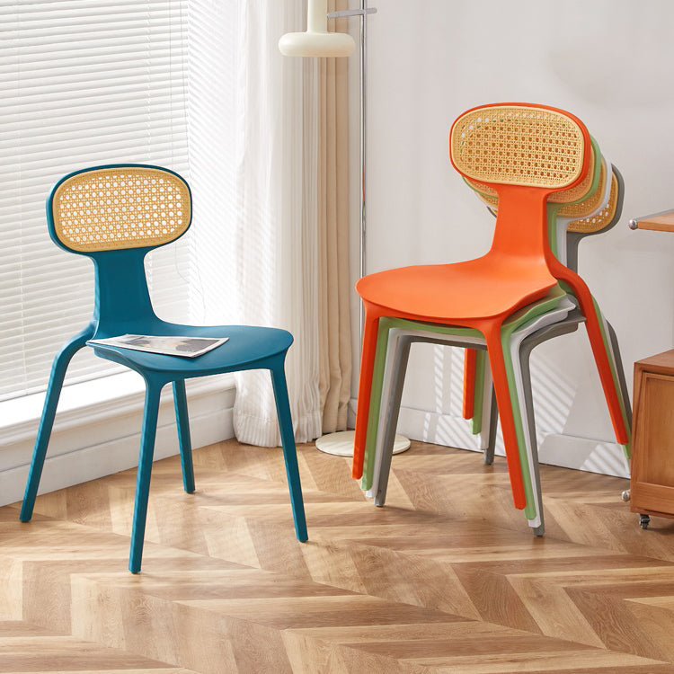 Contemporary Indoor Plastic King Louis Back Dining Side Chair