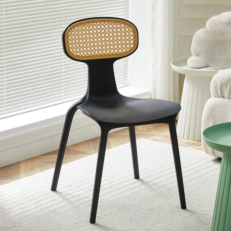 Contemporary Indoor Plastic King Louis Back Dining Side Chair