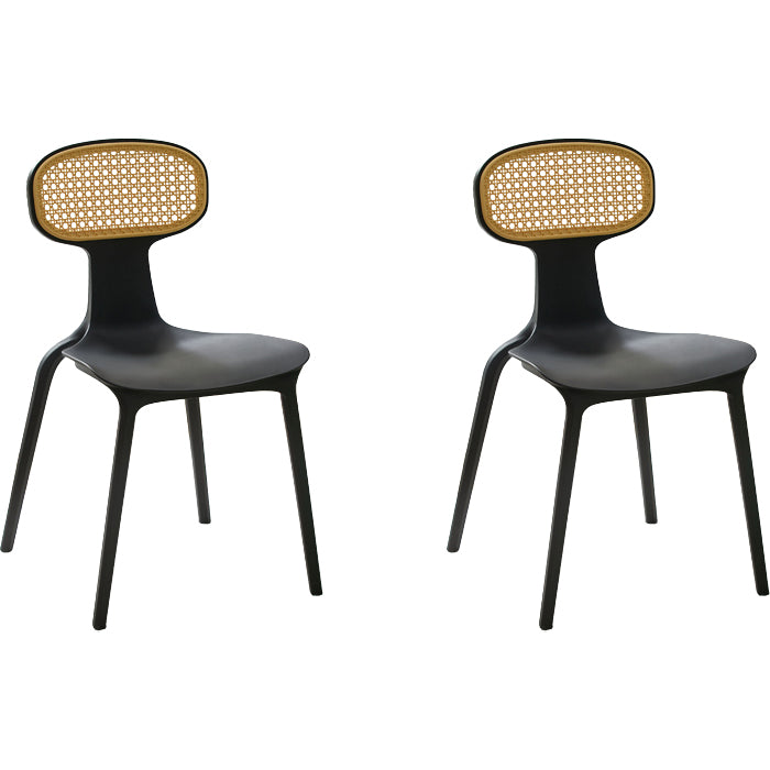 Contemporary Indoor Plastic King Louis Back Dining Side Chair