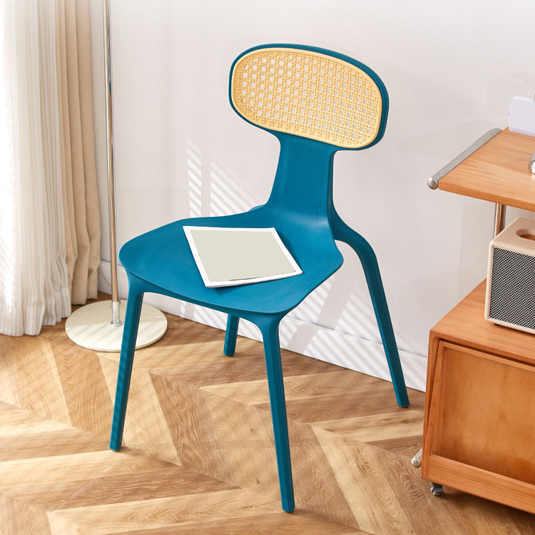 Contemporary Indoor Plastic King Louis Back Dining Side Chair