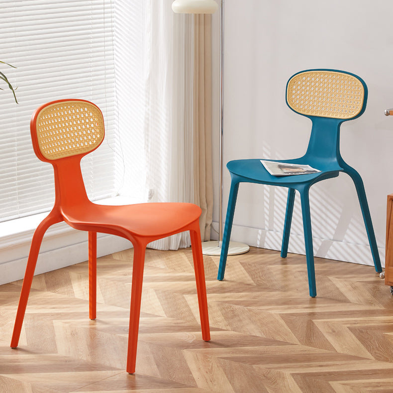 Contemporary Indoor Plastic King Louis Back Dining Side Chair