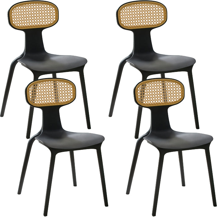 Contemporary Indoor Plastic King Louis Back Dining Side Chair