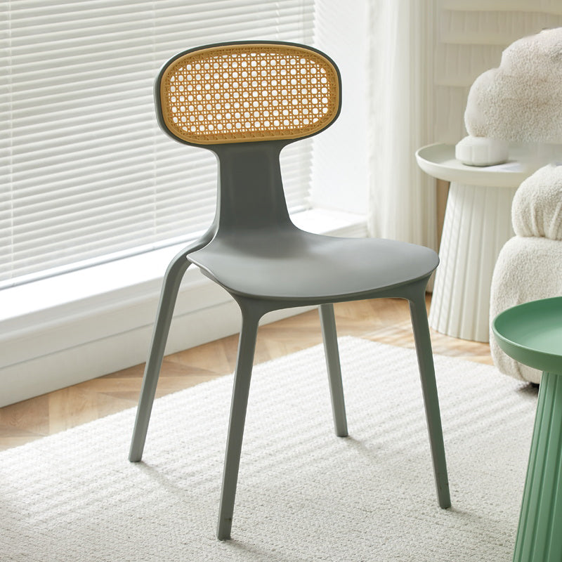 Contemporary Indoor Plastic King Louis Back Dining Side Chair