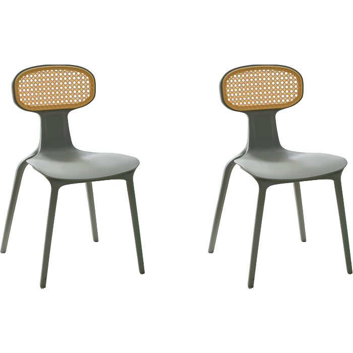 Contemporary Indoor Plastic King Louis Back Dining Side Chair