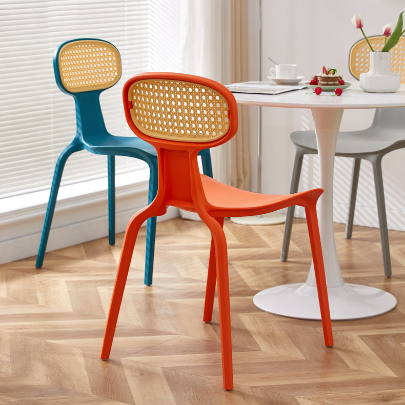 Contemporary Indoor Plastic King Louis Back Dining Side Chair