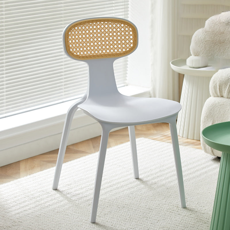 Contemporary Indoor Plastic King Louis Back Dining Side Chair
