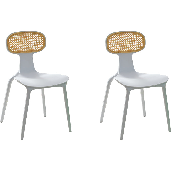 Contemporary Indoor Plastic King Louis Back Dining Side Chair