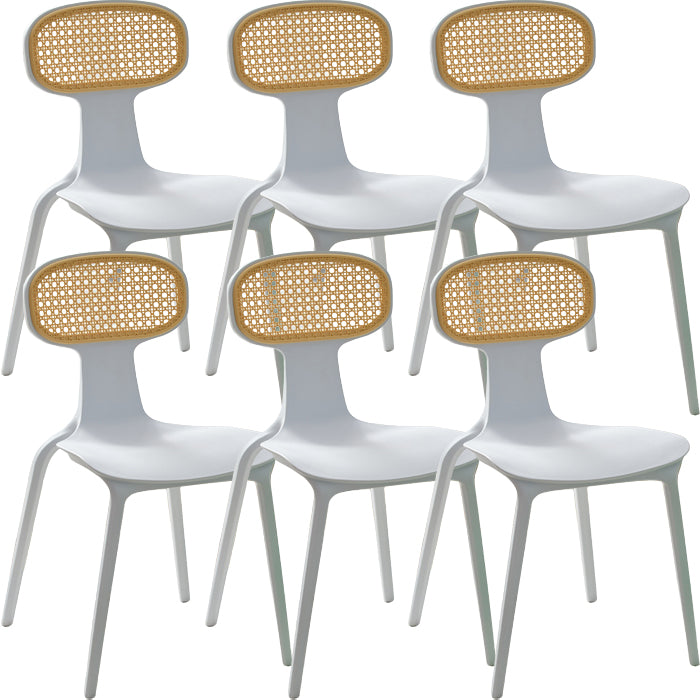 Contemporary Indoor Plastic King Louis Back Dining Side Chair