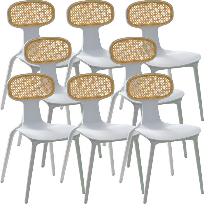 Contemporary Indoor Plastic King Louis Back Dining Side Chair