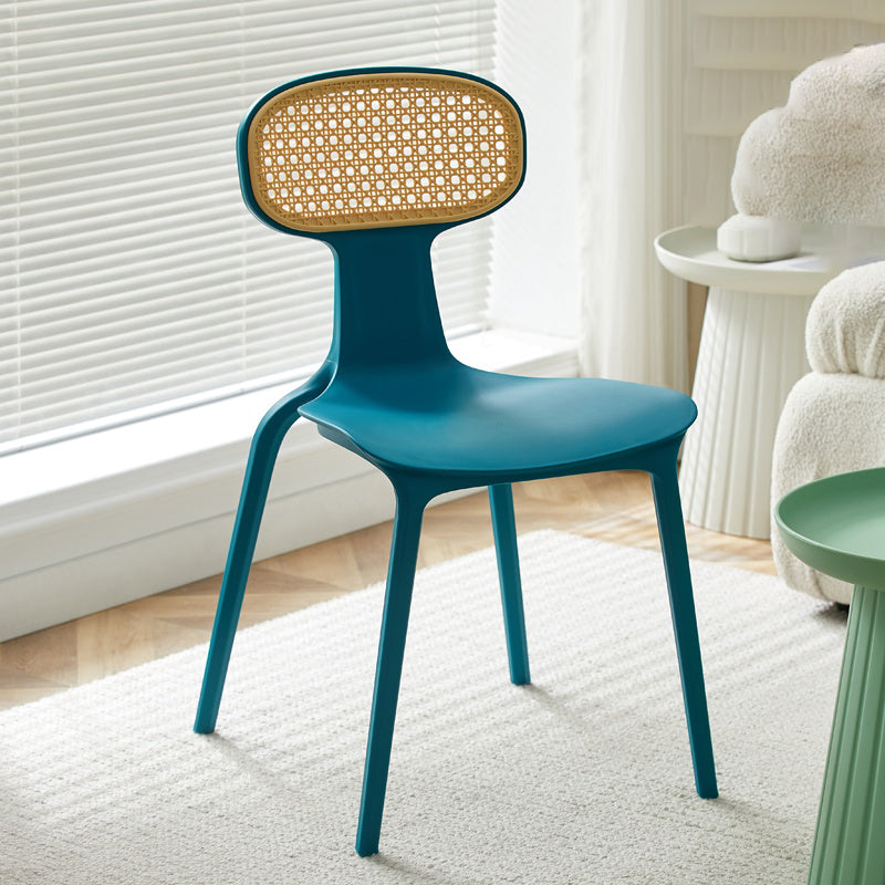 Contemporary Indoor Plastic King Louis Back Dining Side Chair