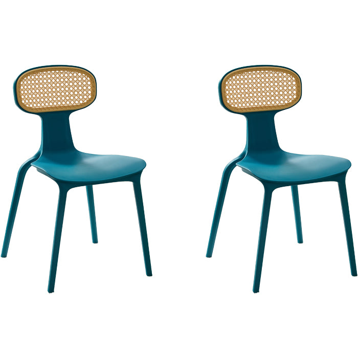 Contemporary Indoor Plastic King Louis Back Dining Side Chair