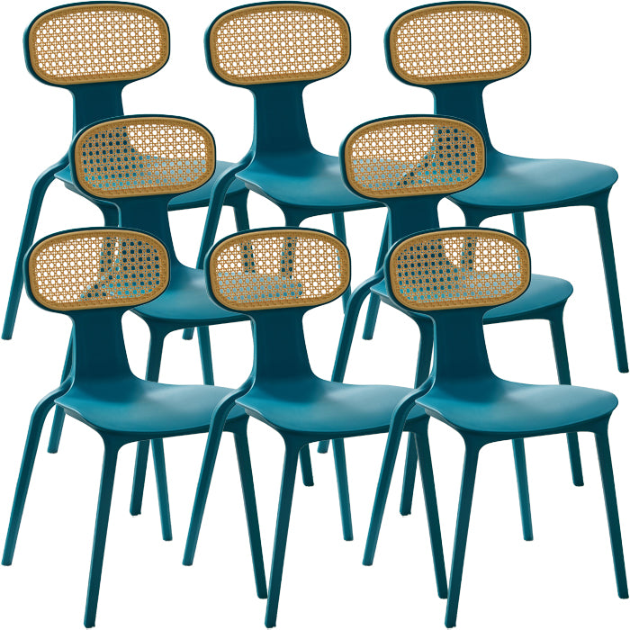 Contemporary Indoor Plastic King Louis Back Dining Side Chair