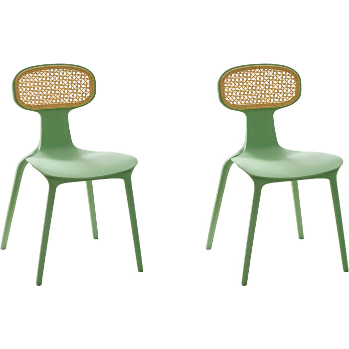 Contemporary Indoor Plastic King Louis Back Dining Side Chair