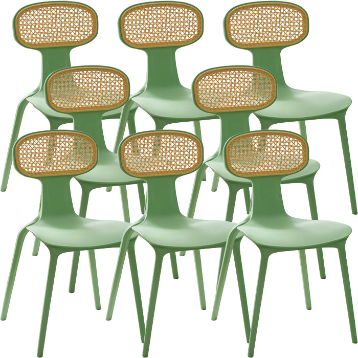 Contemporary Indoor Plastic King Louis Back Dining Side Chair
