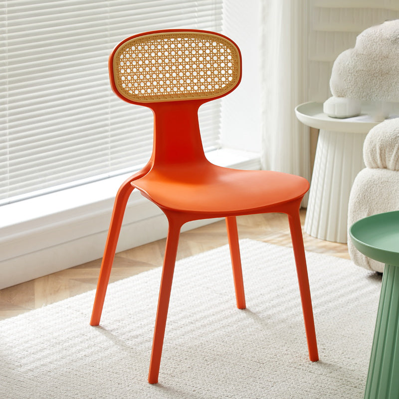 Contemporary Indoor Plastic King Louis Back Dining Side Chair