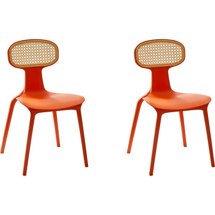 Contemporary Indoor Plastic King Louis Back Dining Side Chair