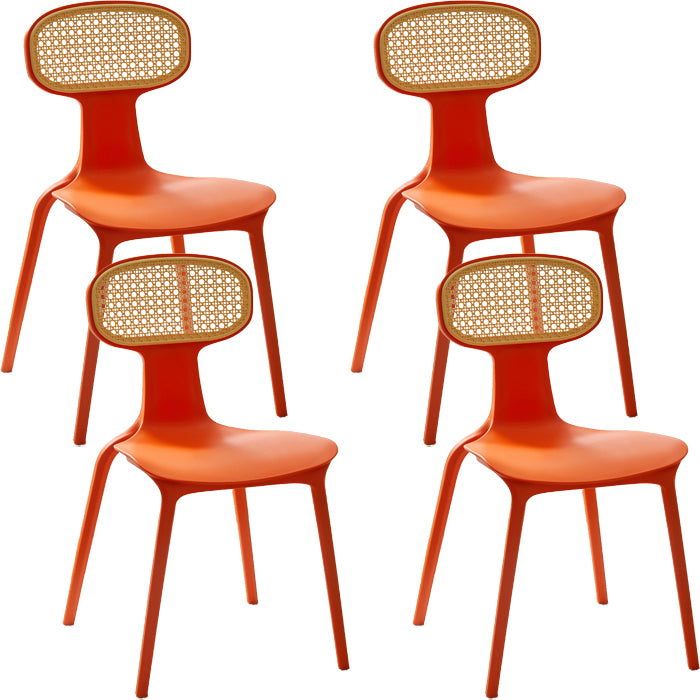 Contemporary Indoor Plastic King Louis Back Dining Side Chair