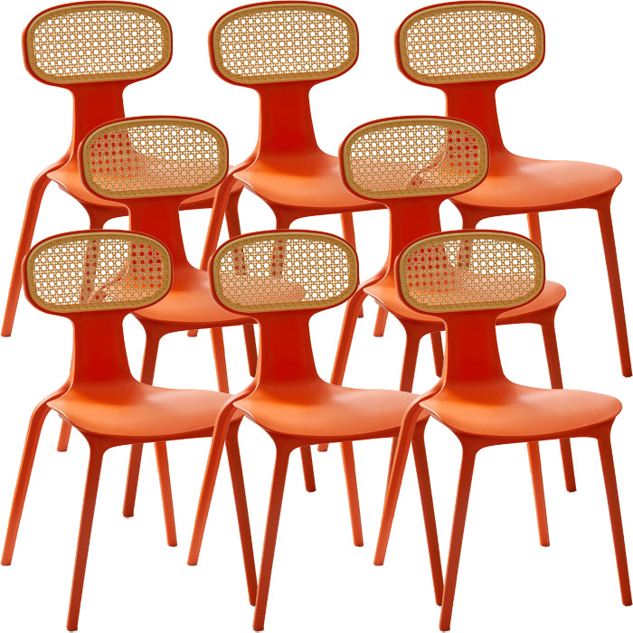 Contemporary Indoor Plastic King Louis Back Dining Side Chair