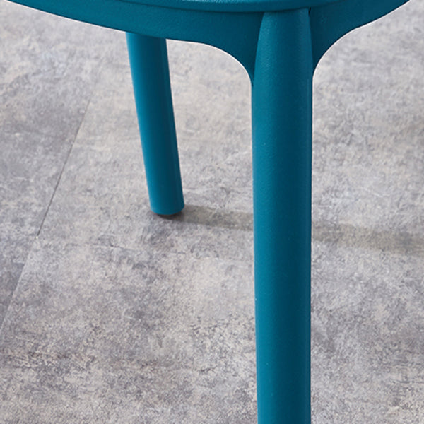 Contemporary Style Open Back Plastic Home Use Dining Side Chair