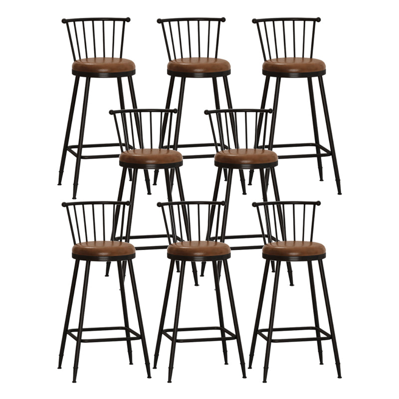 Armless Counter Height Stools with Footrest, Contemporary for Bristol