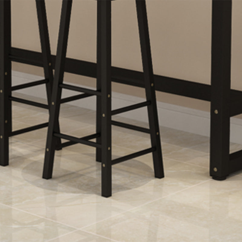 Armless Counter Height Stools with Footrest, Contemporary for Bristol