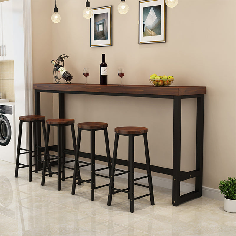 Armless Counter Height Stools with Footrest, Contemporary for Bristol