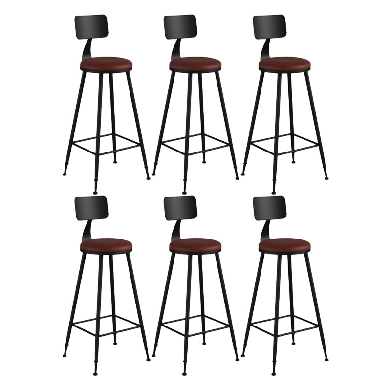 Armless Counter Height Stools with Footrest, Contemporary for Bristol