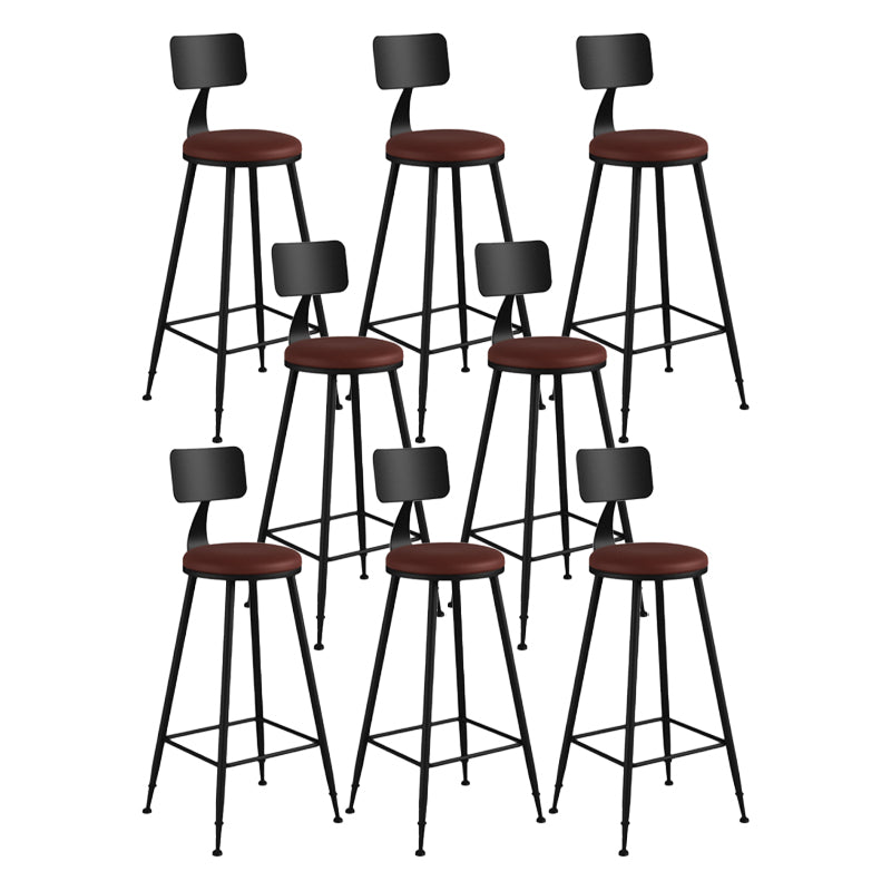 Armless Counter Height Stools with Footrest, Contemporary for Bristol