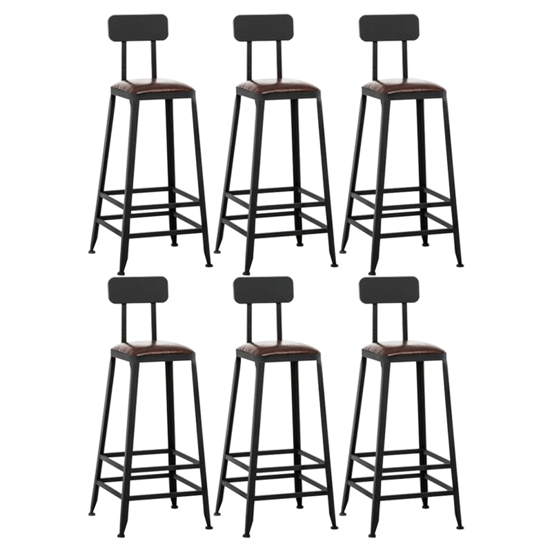 Armless Counter Height Stools with Footrest, Contemporary for Bristol