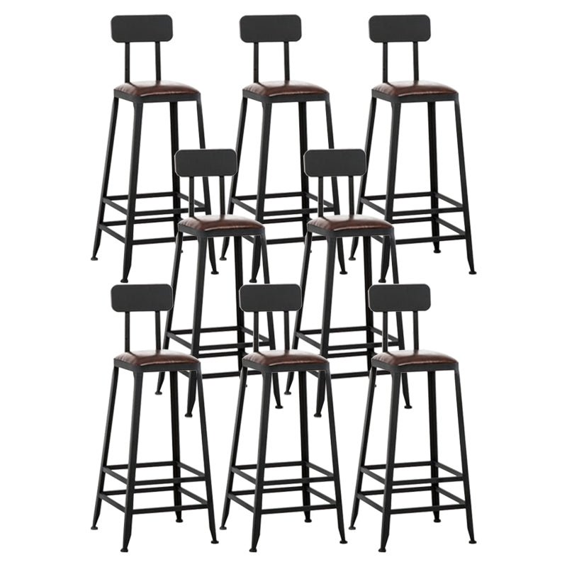Armless Counter Height Stools with Footrest, Contemporary for Bristol
