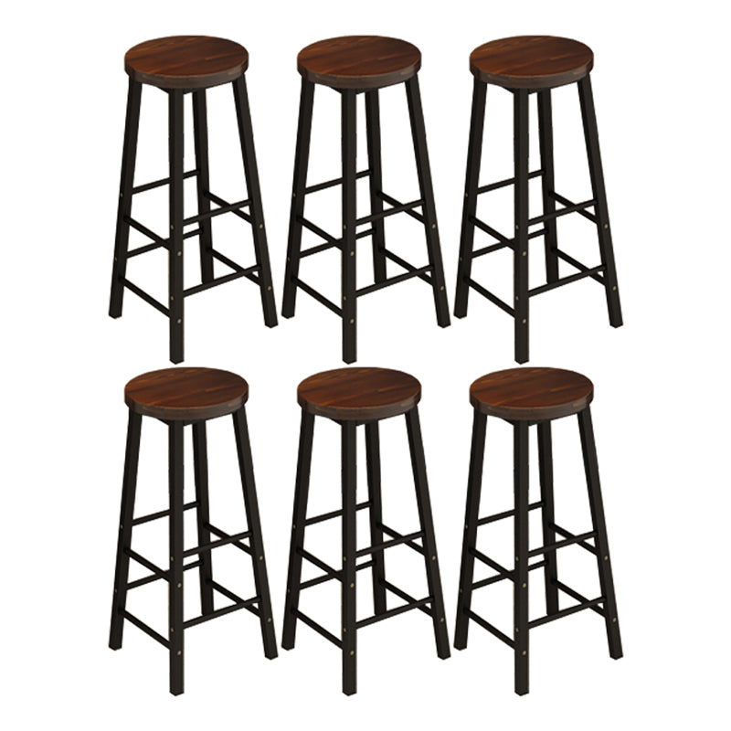 Armless Counter Height Stools with Footrest, Contemporary for Bristol
