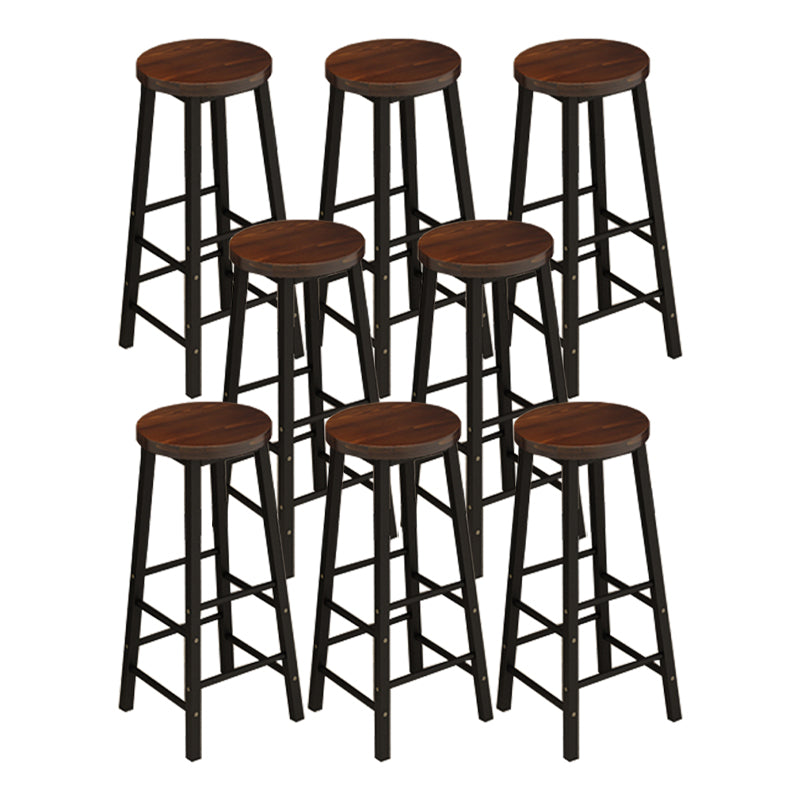 Armless Counter Height Stools with Footrest, Contemporary for Bristol