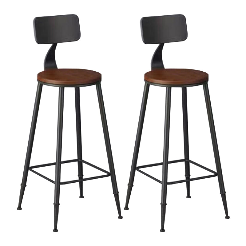 Armless Counter Height Stools with Footrest, Contemporary for Bristol