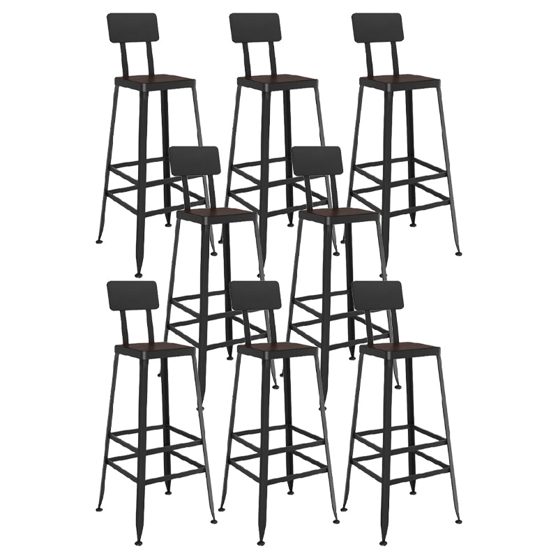 Armless Counter Height Stools with Footrest, Contemporary for Bristol