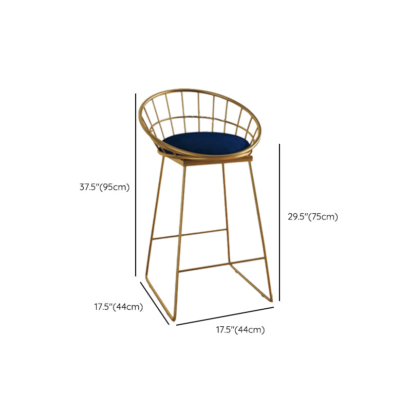 Armless Counter Height Stools with Footrest, Contemporary for Bristol
