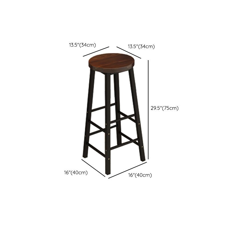 Armless Counter Height Stools with Footrest, Contemporary for Bristol