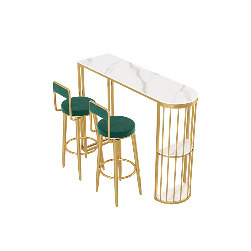 Contemporary Style 1/2/3/4 Pieces Specialty Stone Bar Table Set for Living Room