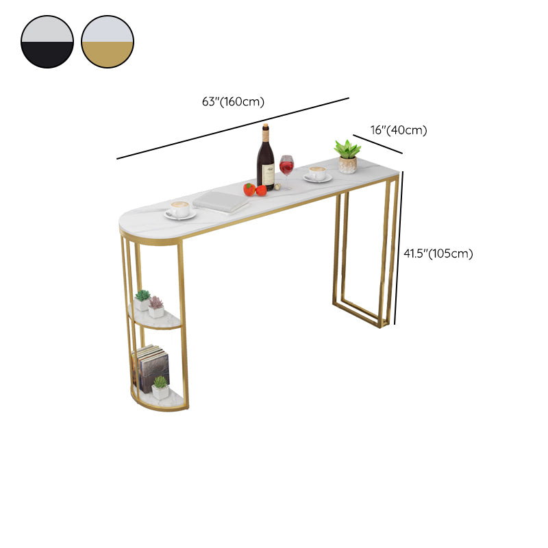 Contemporary Style 1/2/3 Pieces Specialty Stone Bar Table Set for Living Room