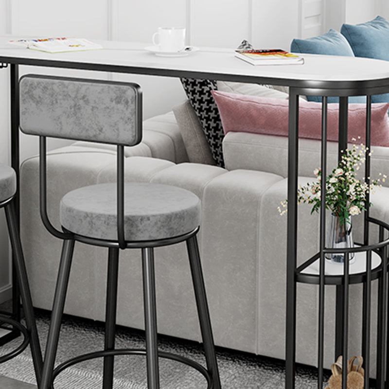 Contemporary 1/2/3 Pieces Specialty Stone Bar Table Set for Indoor