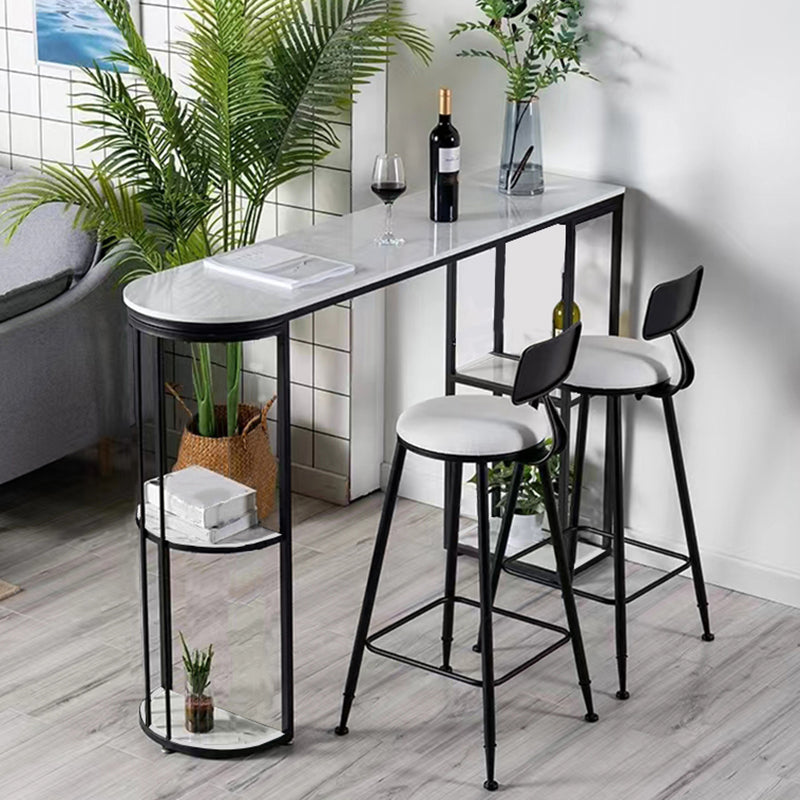 Contemporary 1/2/3 Pieces Stone Specialty Bar Table Set for Indoor