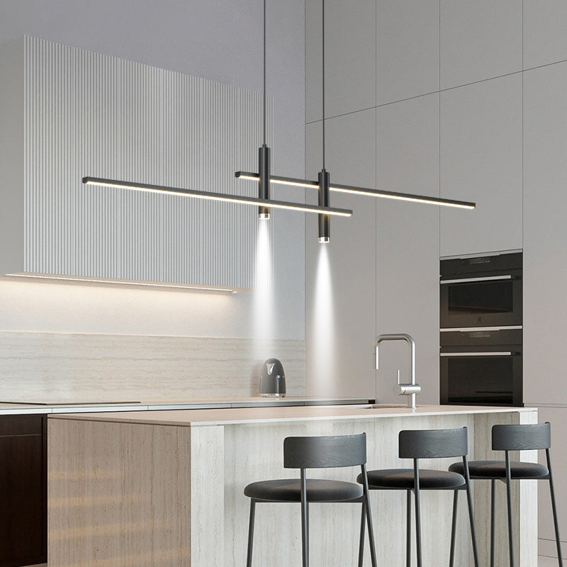 Simplicity Linear Metal Ceiling Pendant Light for Dining Room