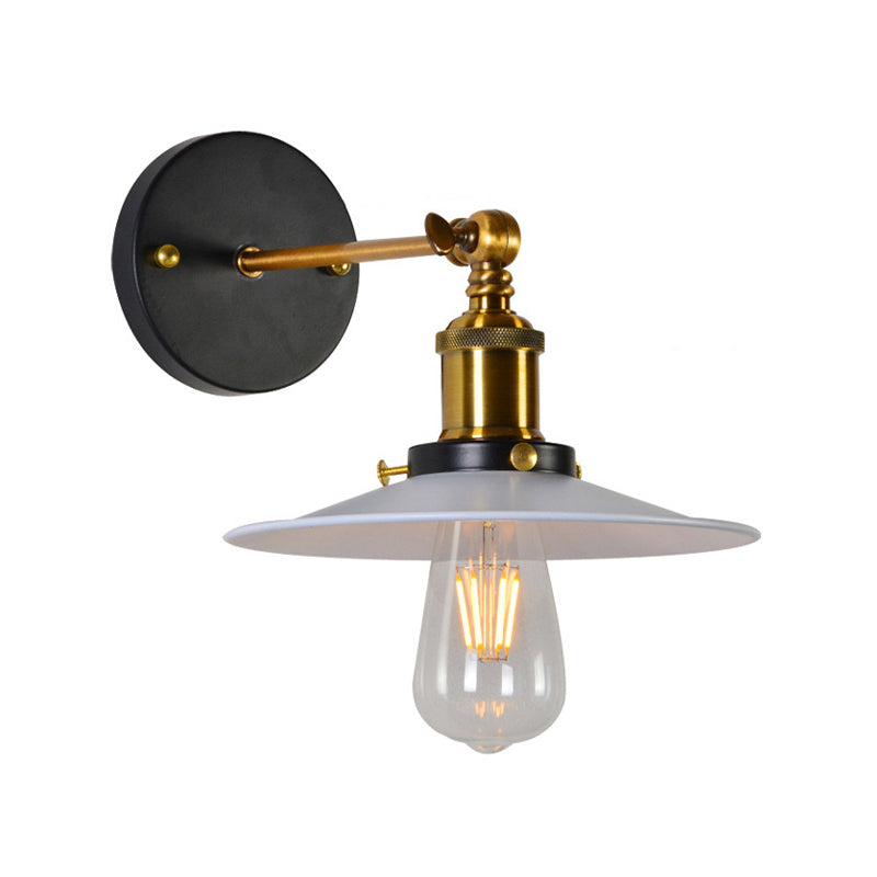 Postmodern Minimalist Wall Light Fixture with Metal Shade for Sitting Room