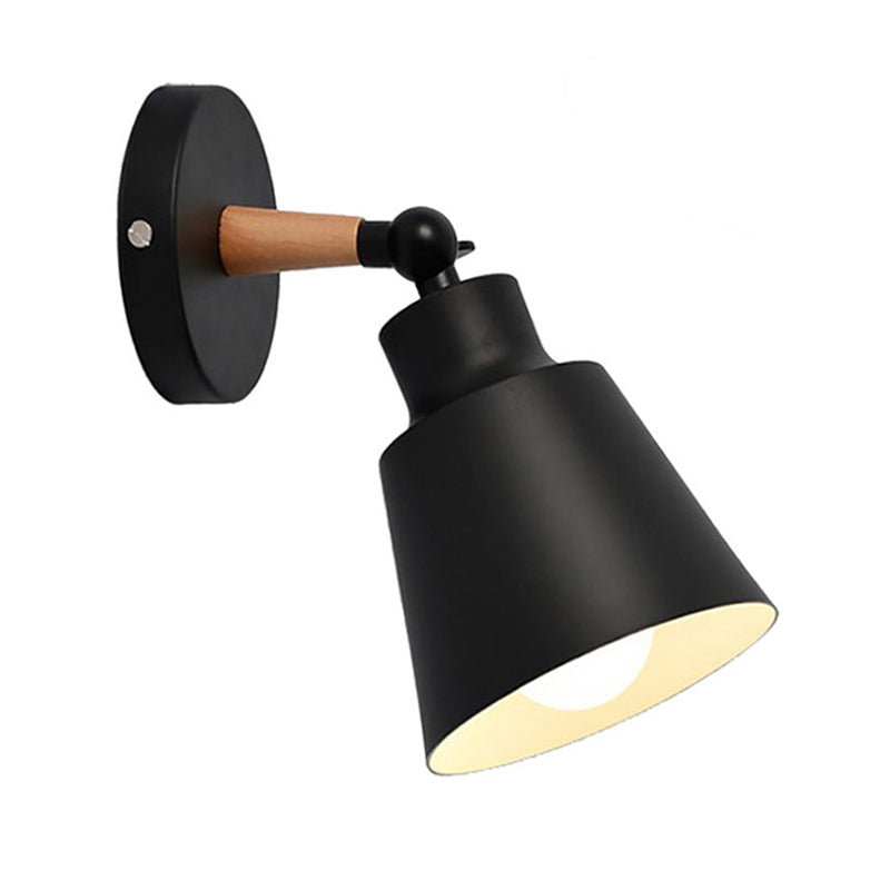 Postmodern Colorful Wall Light Fixture with Metal Shade for Sitting Room